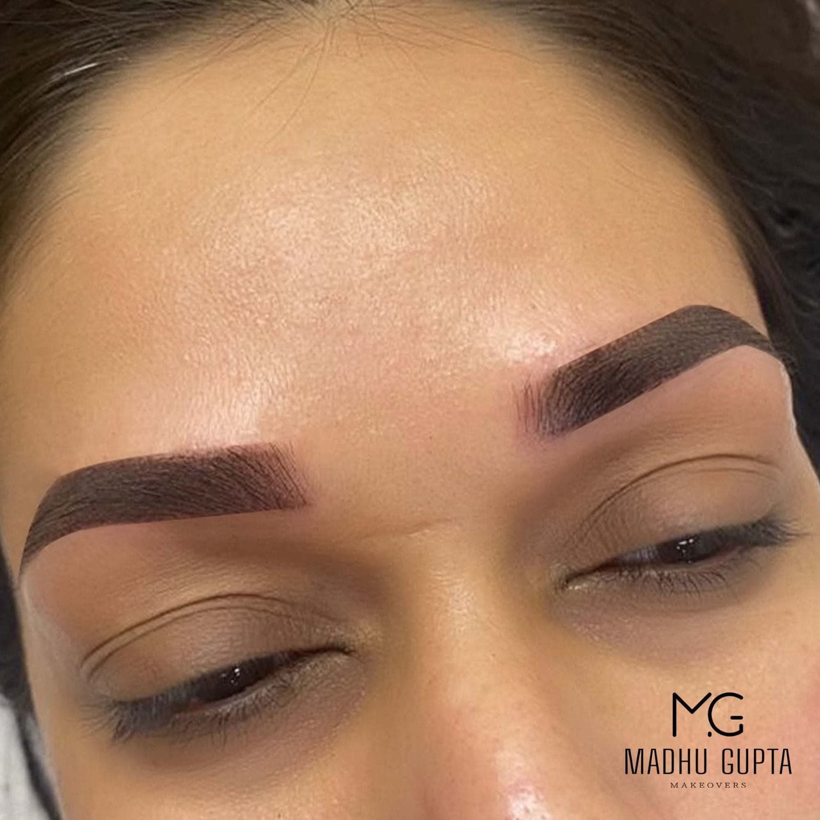 Defined eyebrow PMU result at MG Makeovers