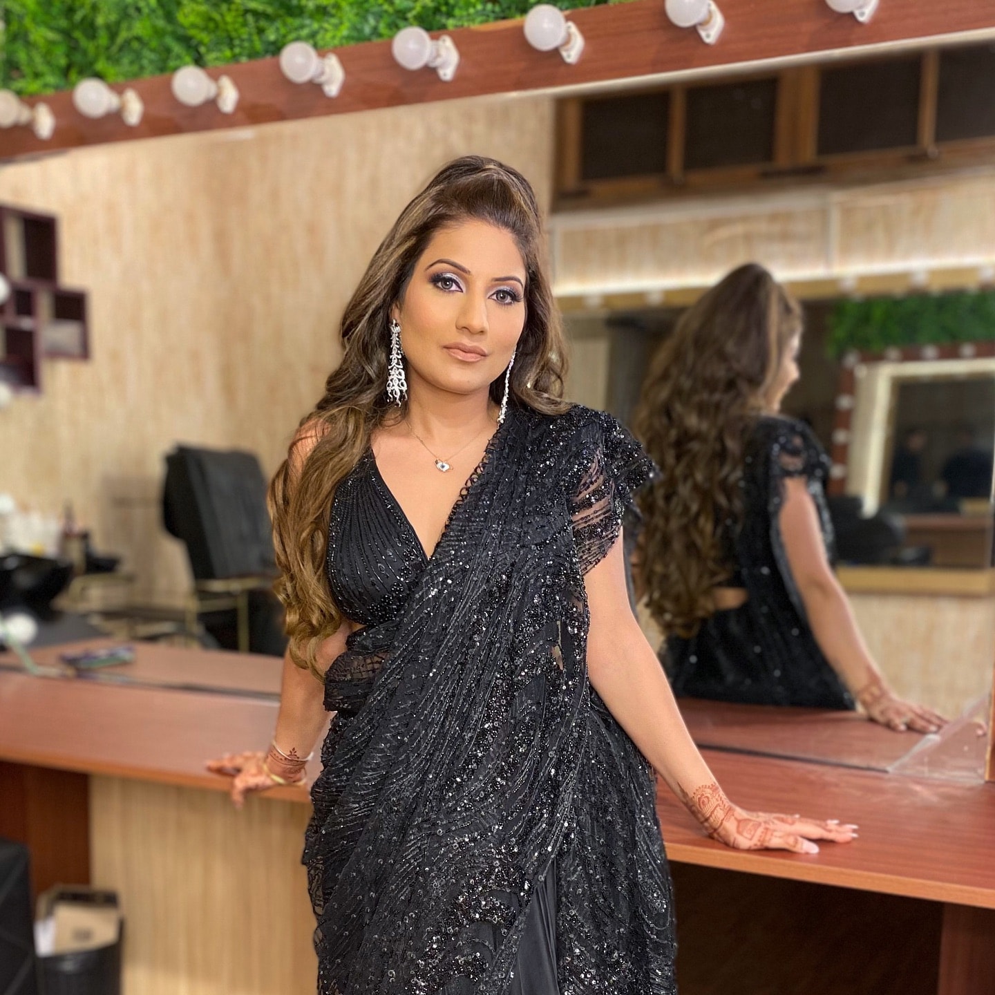 Party makeup by Madhu Gupta at MG Makeovers, Gurugram. Look 2
