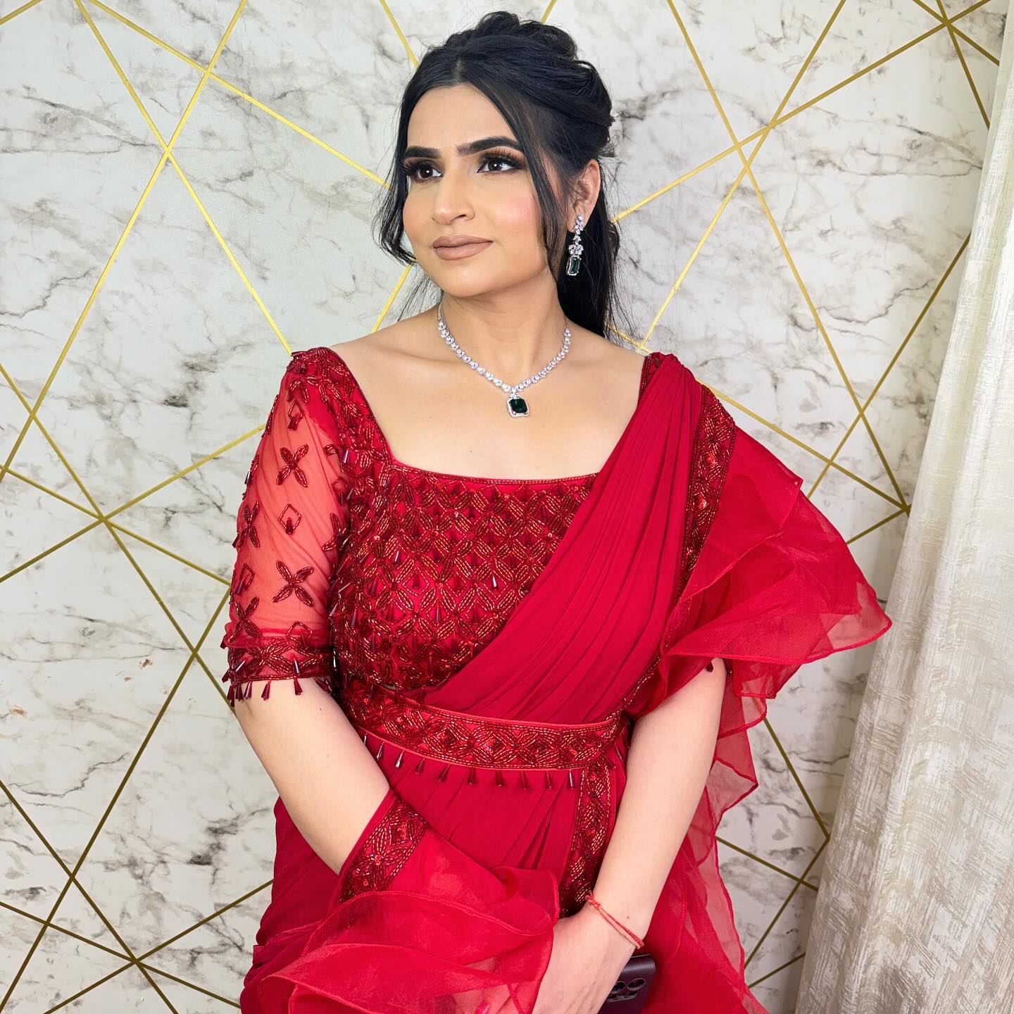 Party makeup by Madhu Gupta at MG Makeovers, Gurugram. Look 4