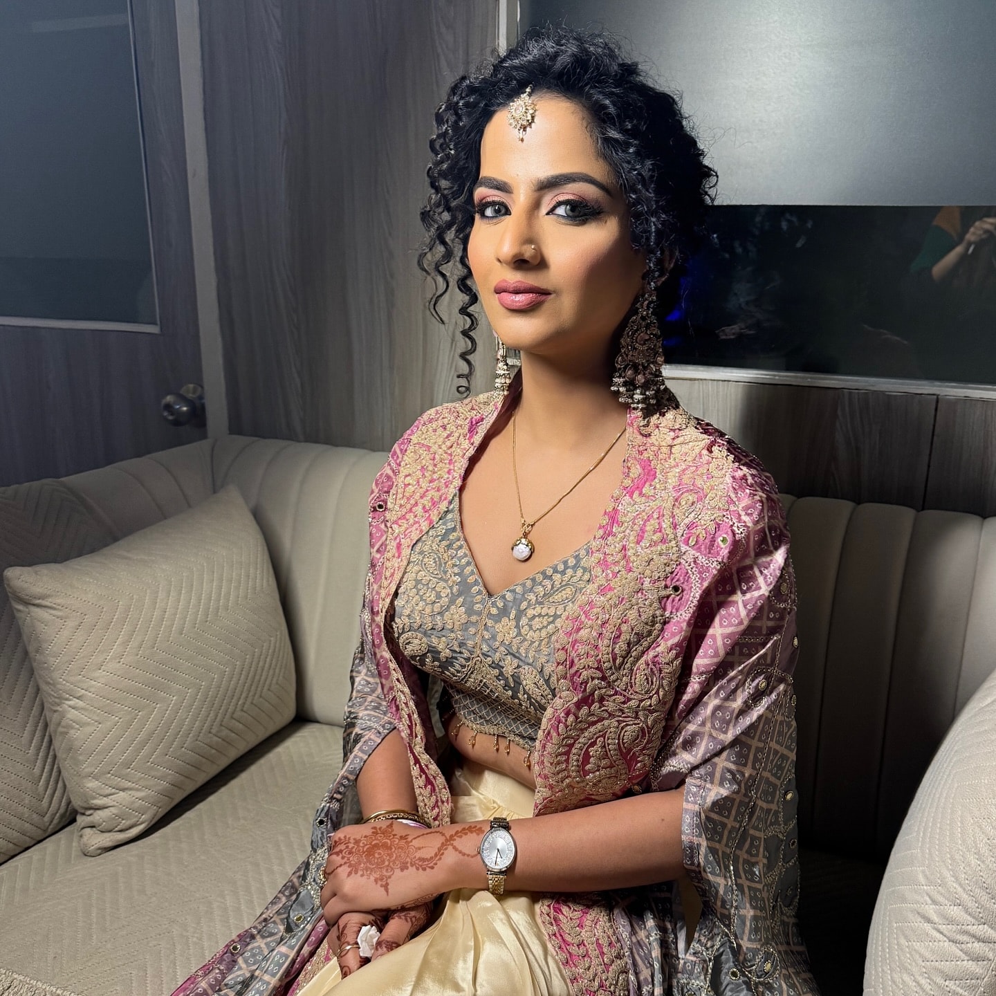 Party makeup by Madhu Gupta at MG Makeovers, Gurugram. Look 7