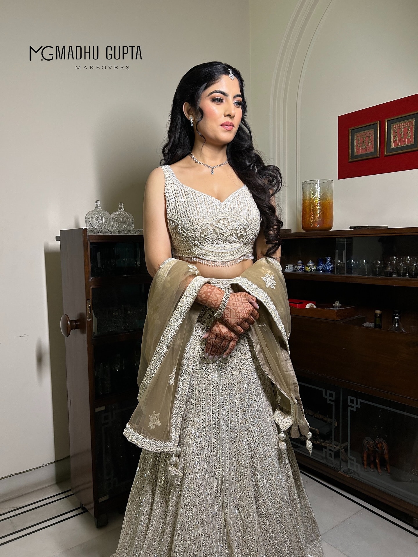 Party makeup by Madhu Gupta at MG Makeovers, Gurugram. Look 9