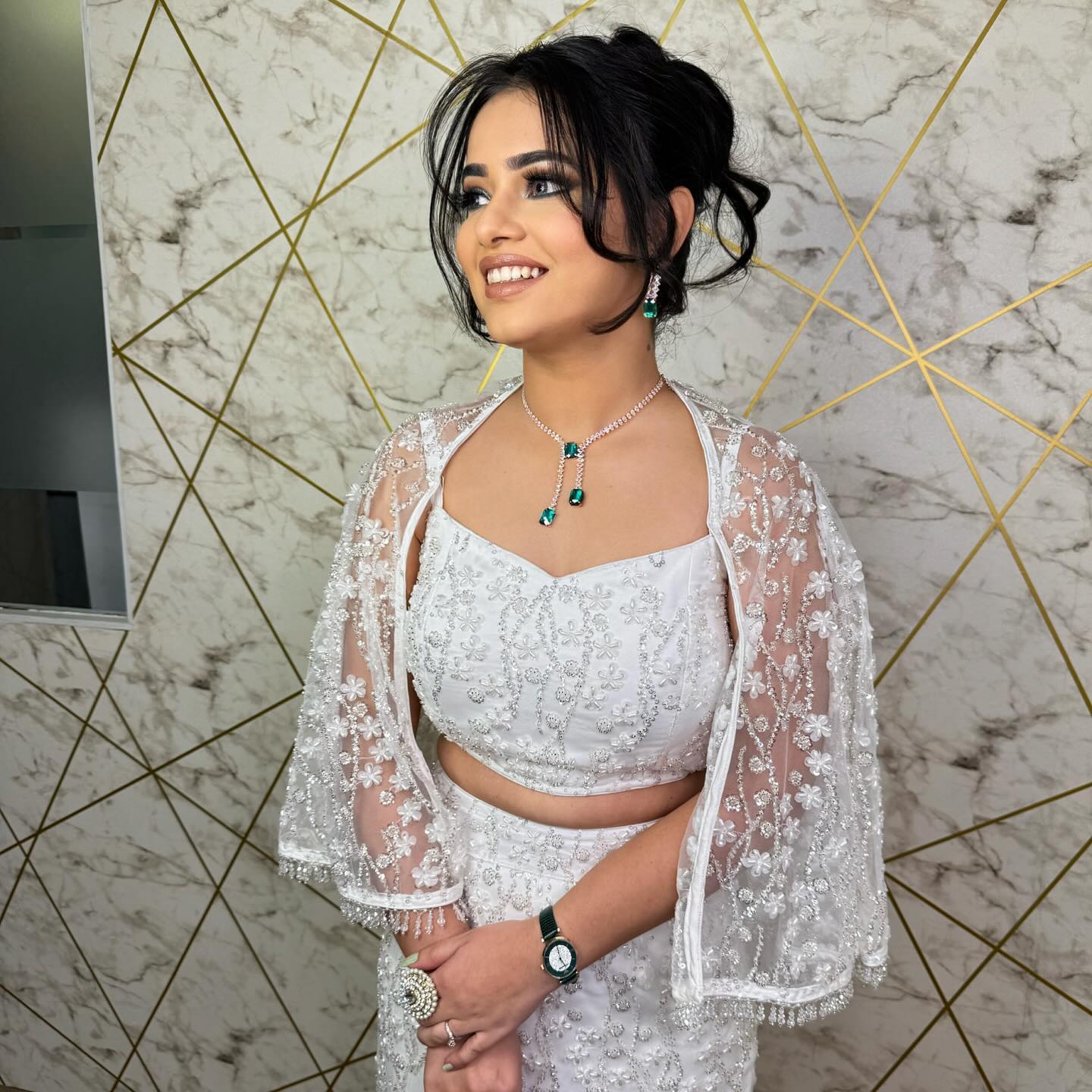 Party makeup by Madhu Gupta at MG Makeovers, Gurugram. Look 12