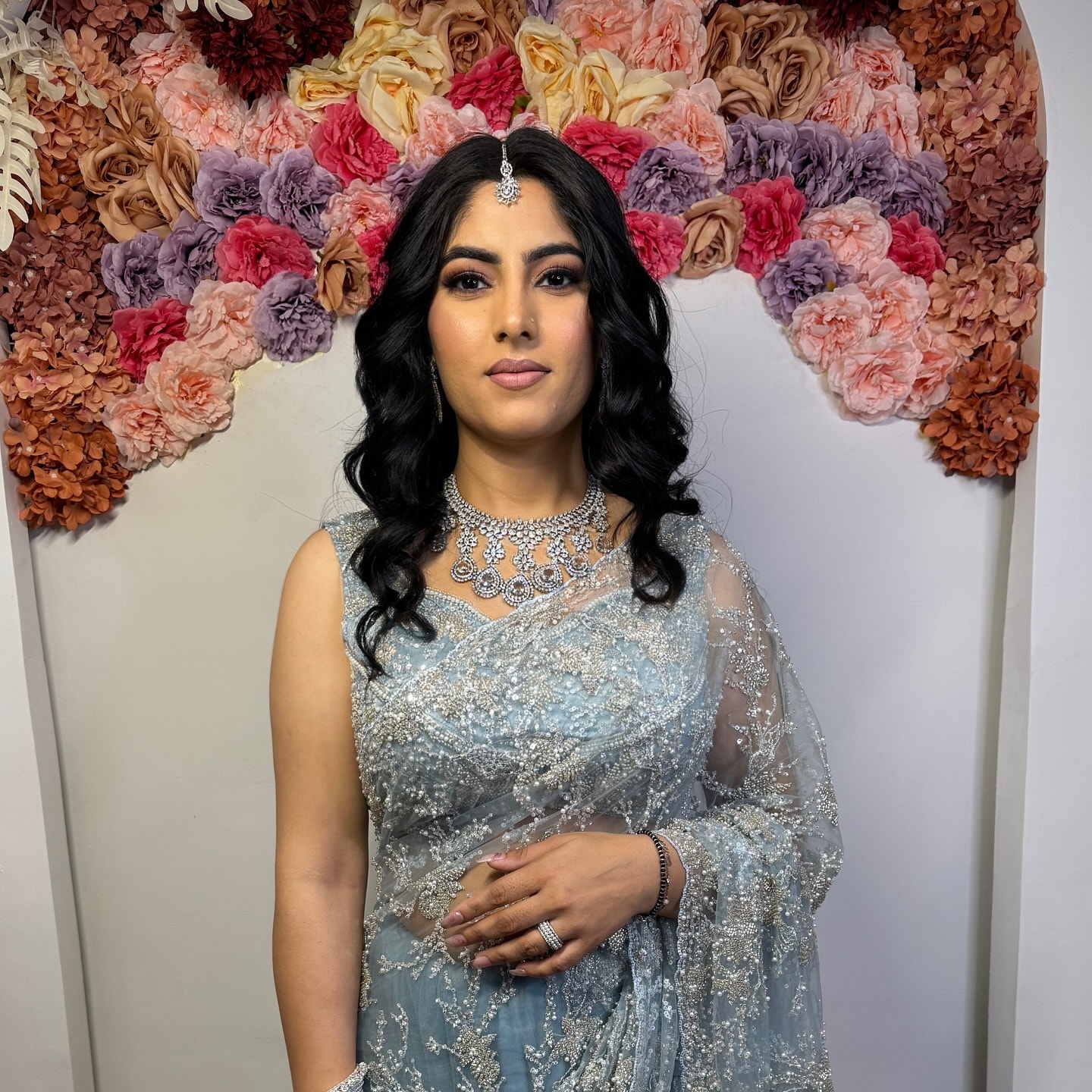 Party makeup by Madhu Gupta at MG Makeovers, Gurugram. Look 18