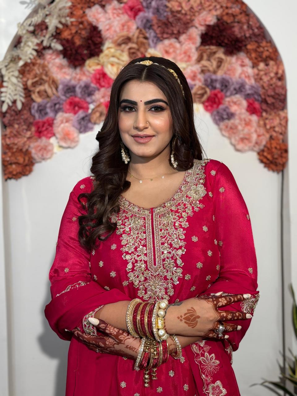 Party makeup by Madhu Gupta at MG Makeovers, Gurugram. Look 1