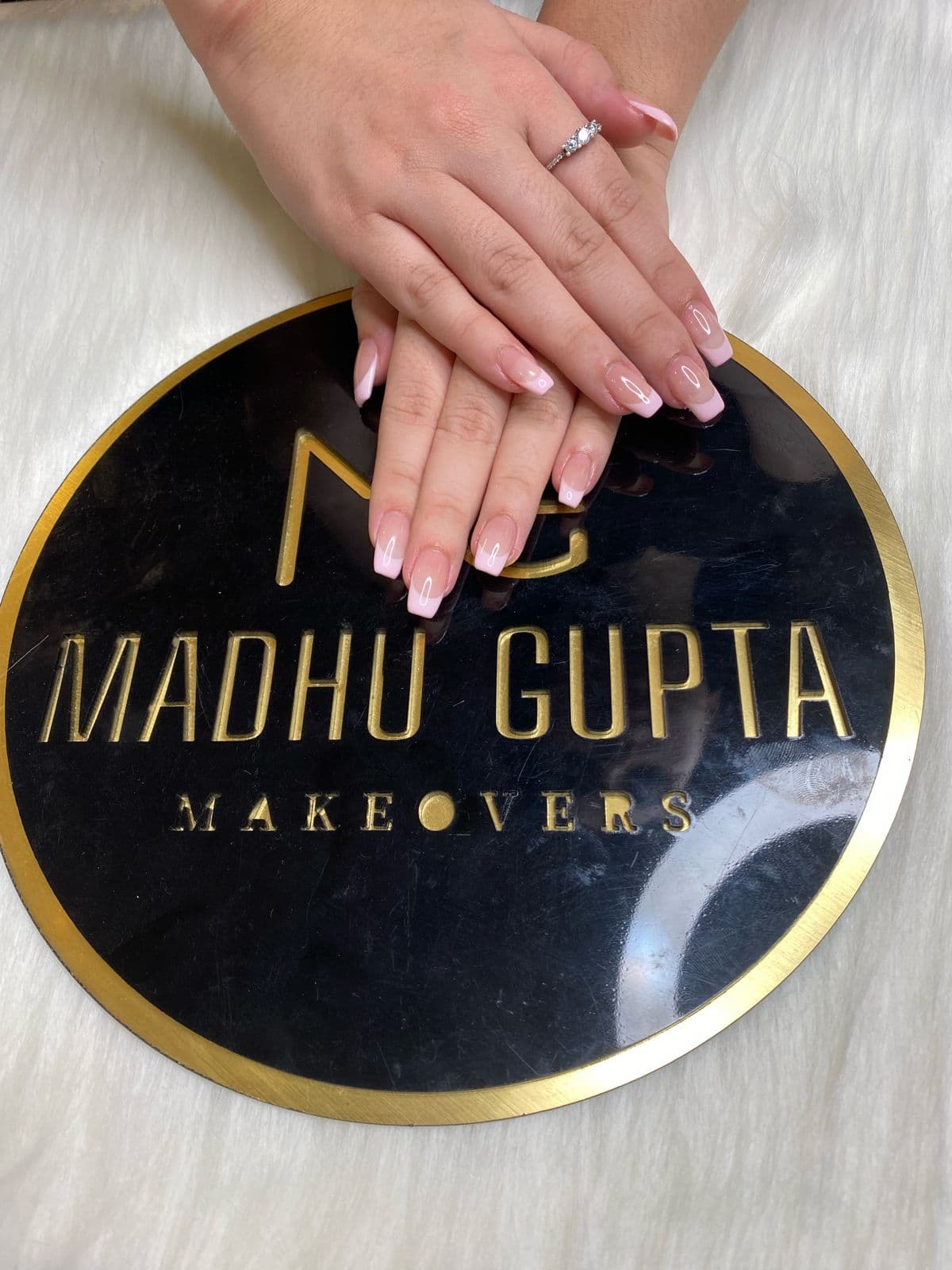 Light Pink French Tip Nails