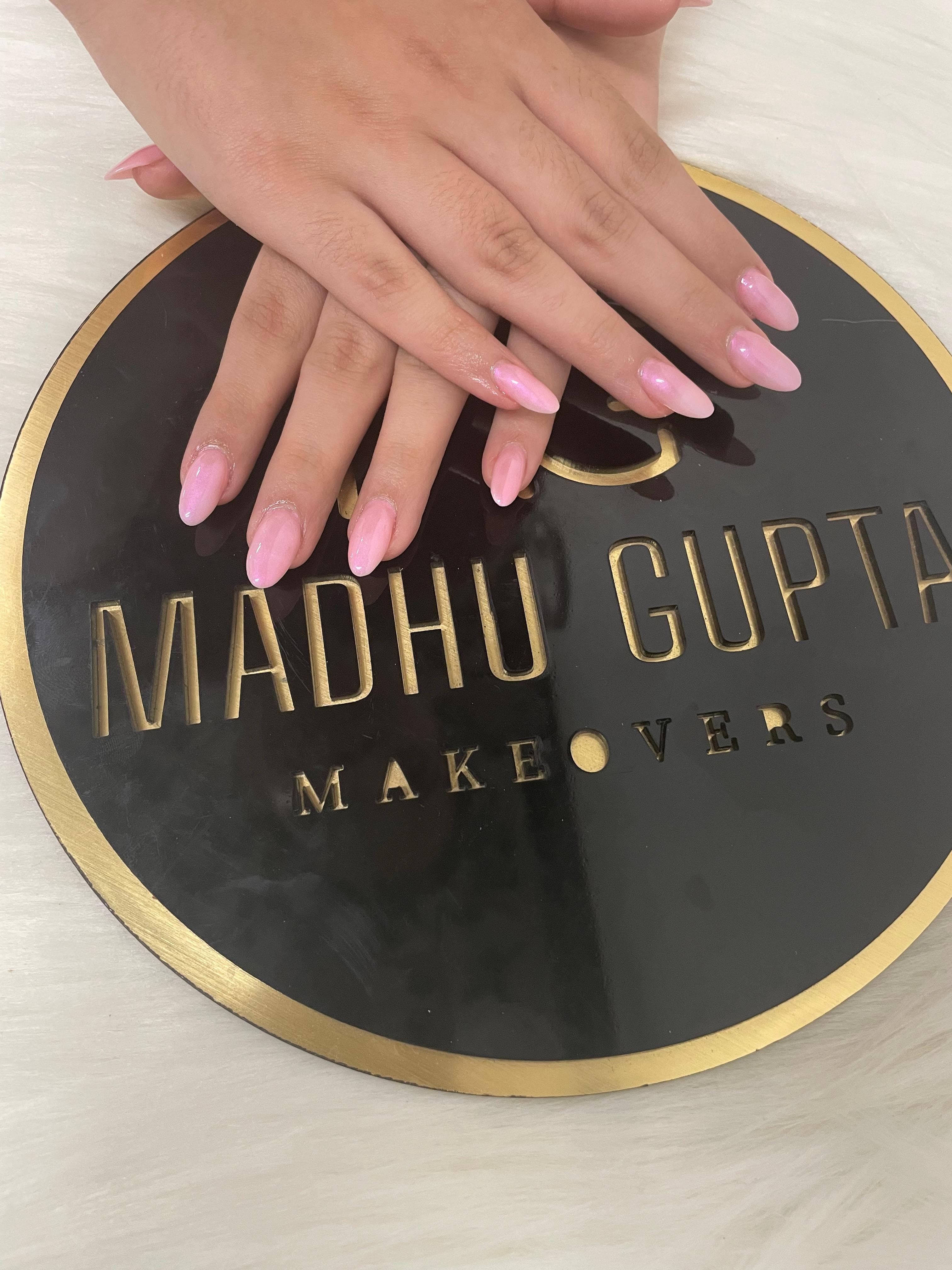Pink Chrome Barbie Nails