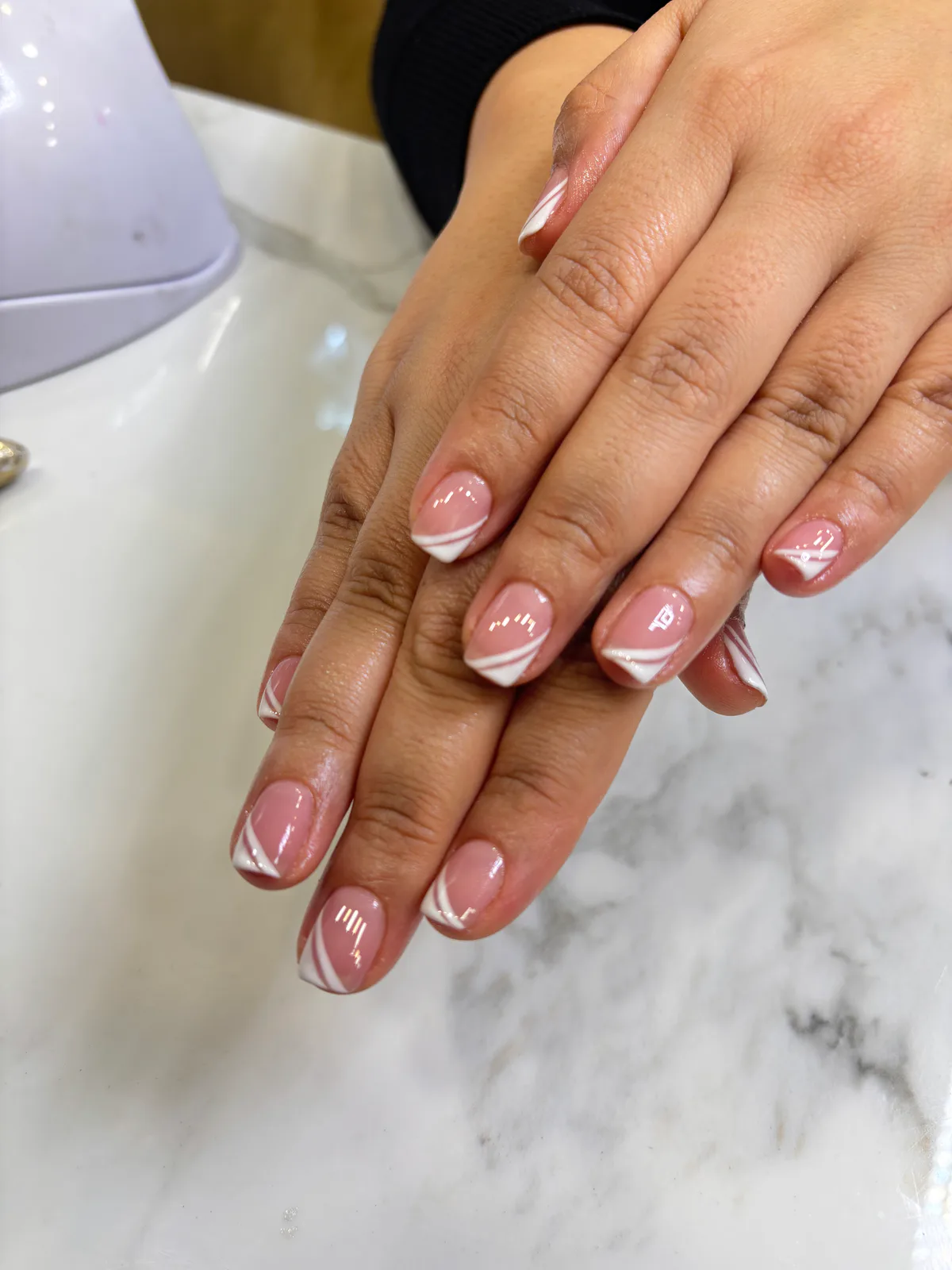 Classic Pink French Nails Classic Pink French Nails nail art design