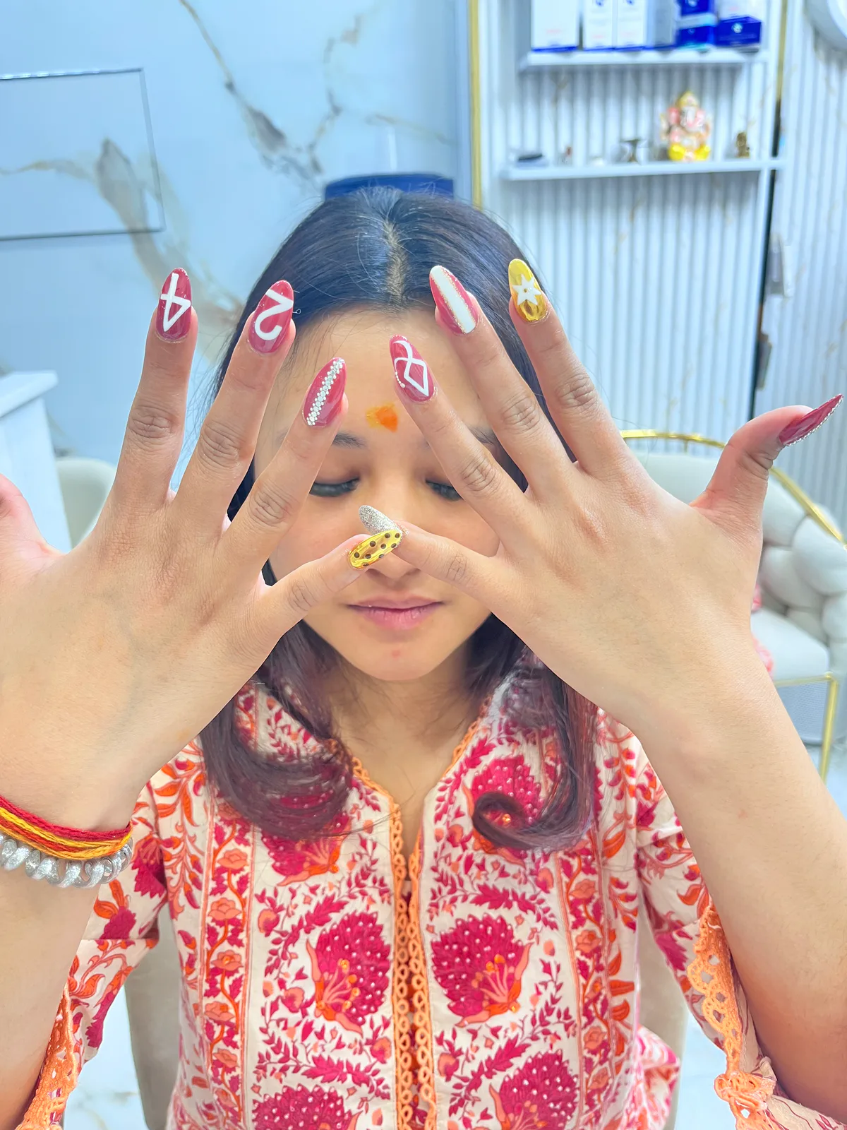Colorful Festival Nail Art Colorful Festival Nail Art nail art design