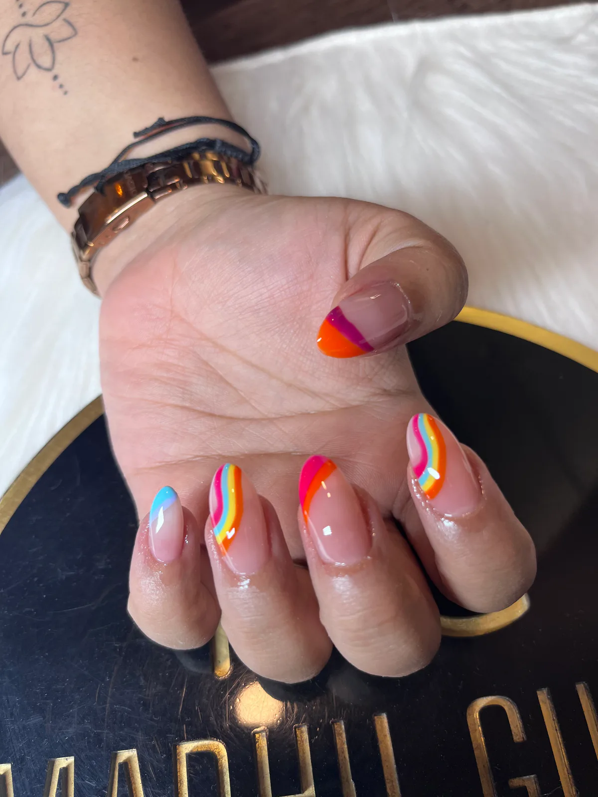 Rainbow Arc Nails Rainbow Arc Nails nail art design