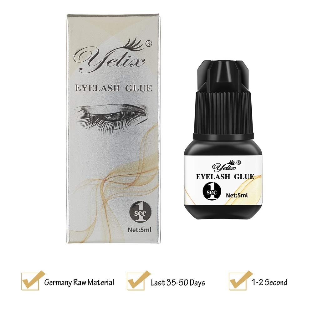 Yelix® 1 Sec Fast-Drying Eyelash Extension Glue (5ml)